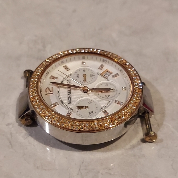 MICHAEL KORS PARKER MK5633 ROSE GOLD WATCH MOTHER OF PEARL FACE NEEDS NEW BAND - Picture 2 of 16